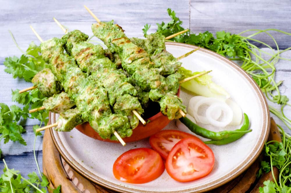 Chicken Green Tikka Kabab (6 Pcs)